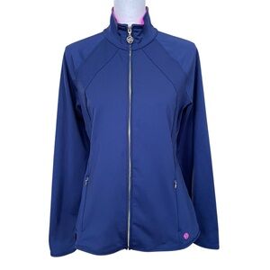 Lilly Pulitzer Luxletic Navy Blue Zip Up